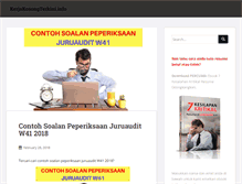Tablet Screenshot of kerjakosongterkini.info
